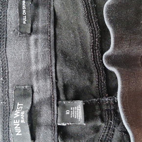 Nine West Charcoal Denim Jeans Size 10 - Picture 7 of 10